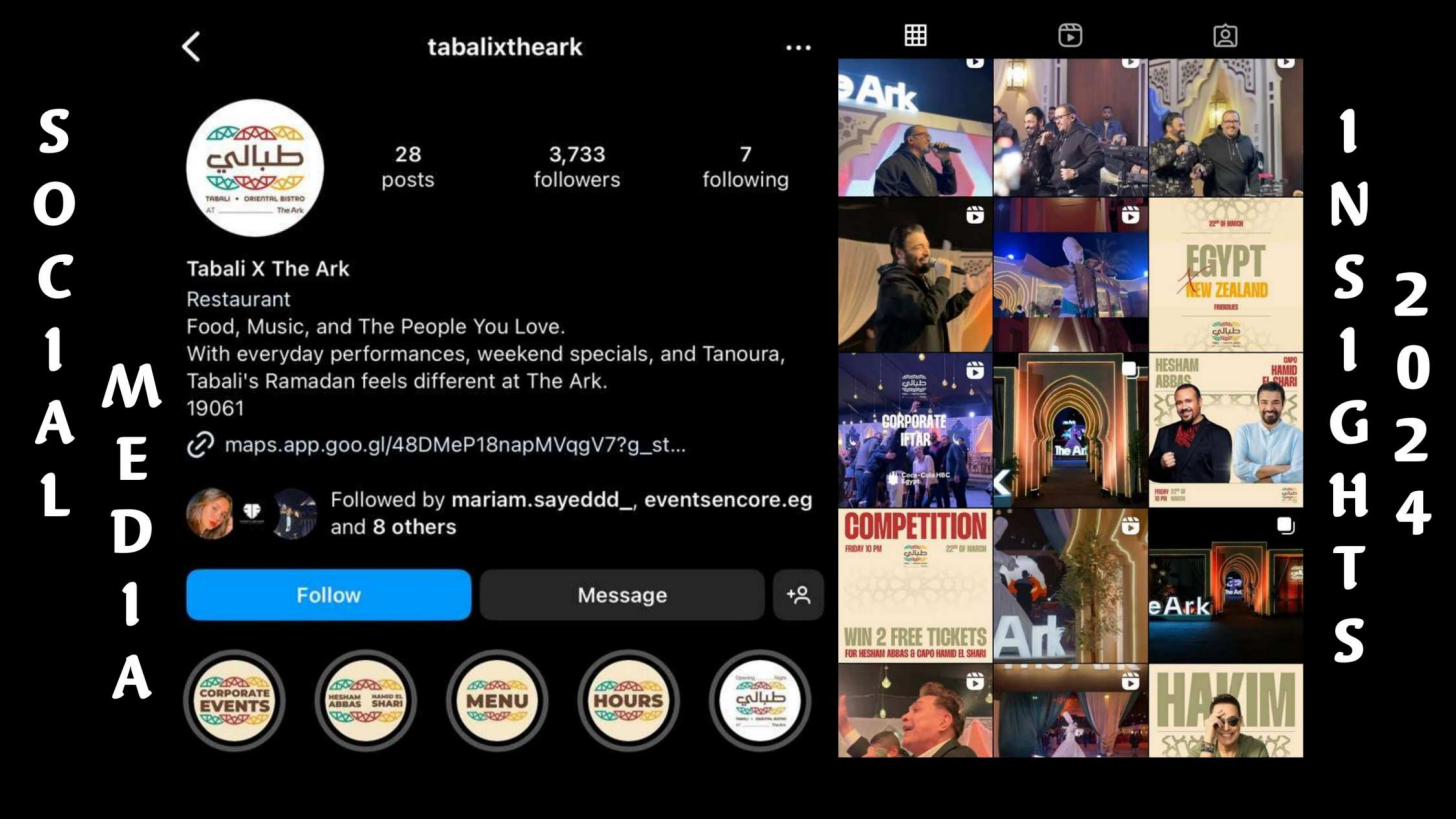 Tabali × The Ark — social media presence and live programming
